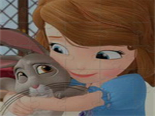 Imaginea Puzzle Sofia și animale